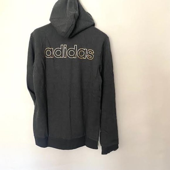 NWT $65 ADIDAS Men M Performance Full zip LOGO Hoodie Jacket Sweatshirt (Unisex) - Picture 12 of 14